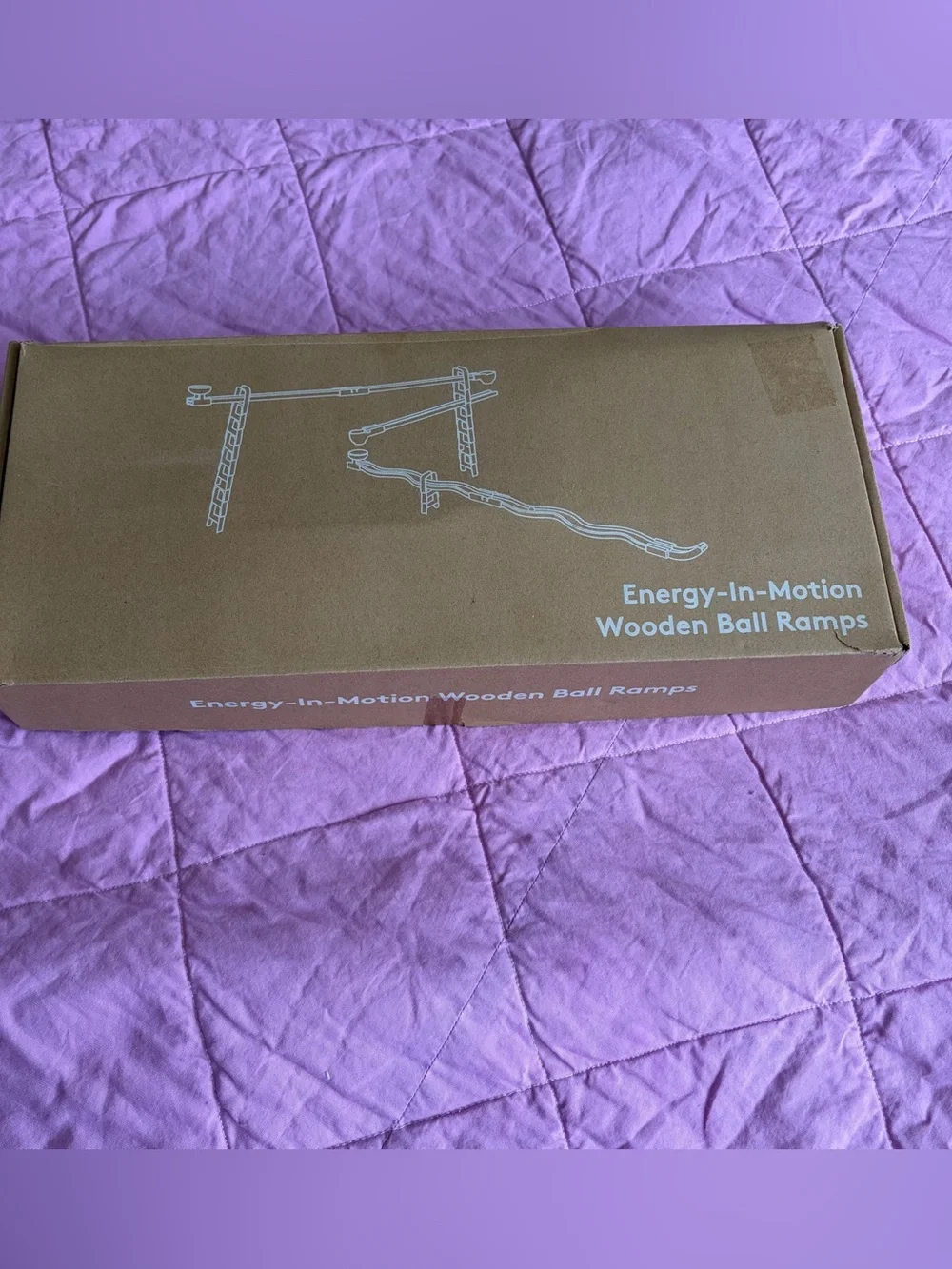 Complete Lovevery Energy In Motion Wooden Ball Ramp Marble Run toy